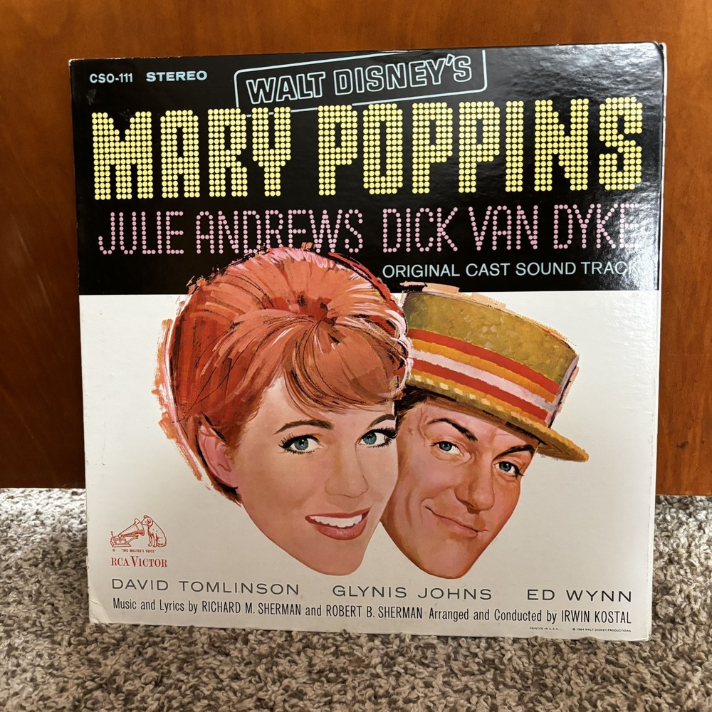 Various – Mary Poppins (Original Cast Soundtrack) - 12" Vinyl - 1964